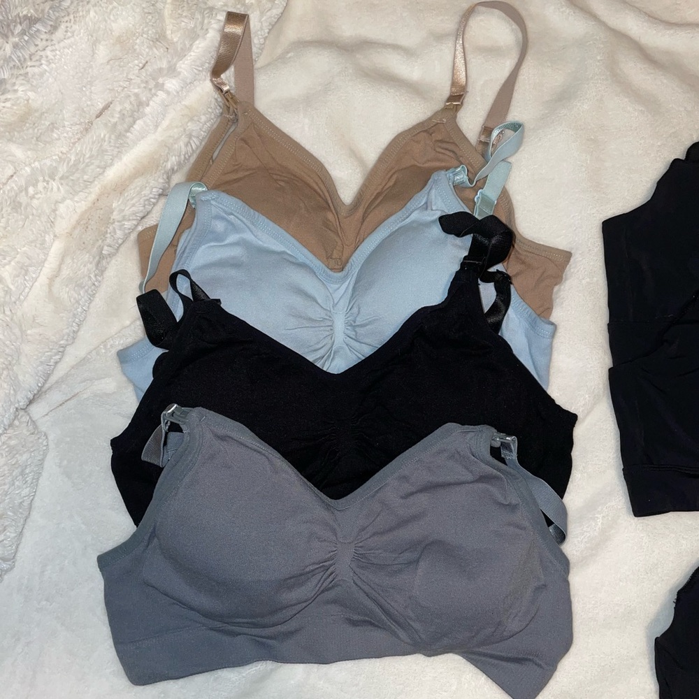Nursing bras x4 with Removable padding